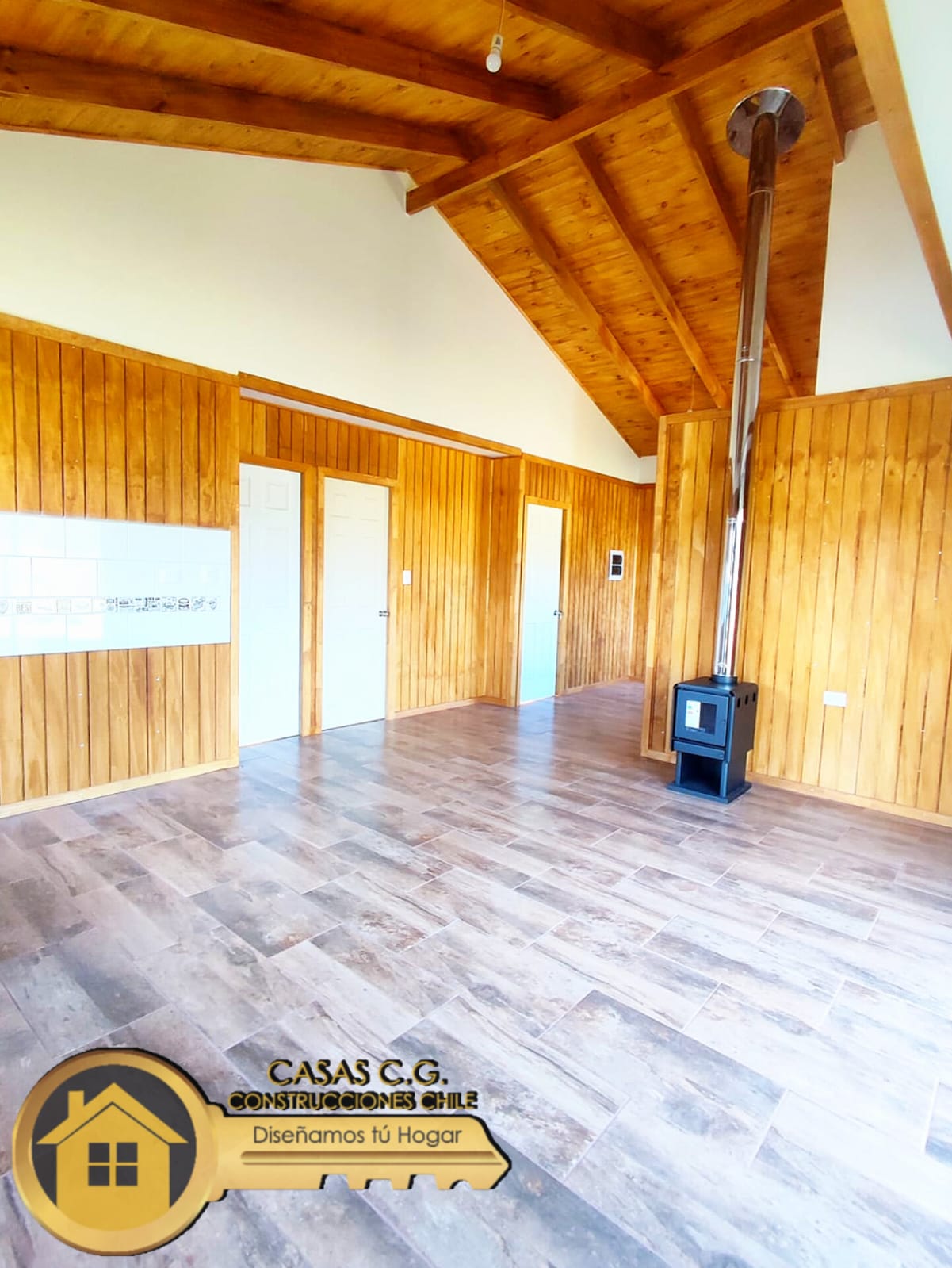 CASA METALCOM, CABAÑA HERMOSA , CONSTRUCCION DE CASAS REEGION DE ÑUBLE, VENTA DE CASAS, DISEÑO Y PLANOS DE CASAS
