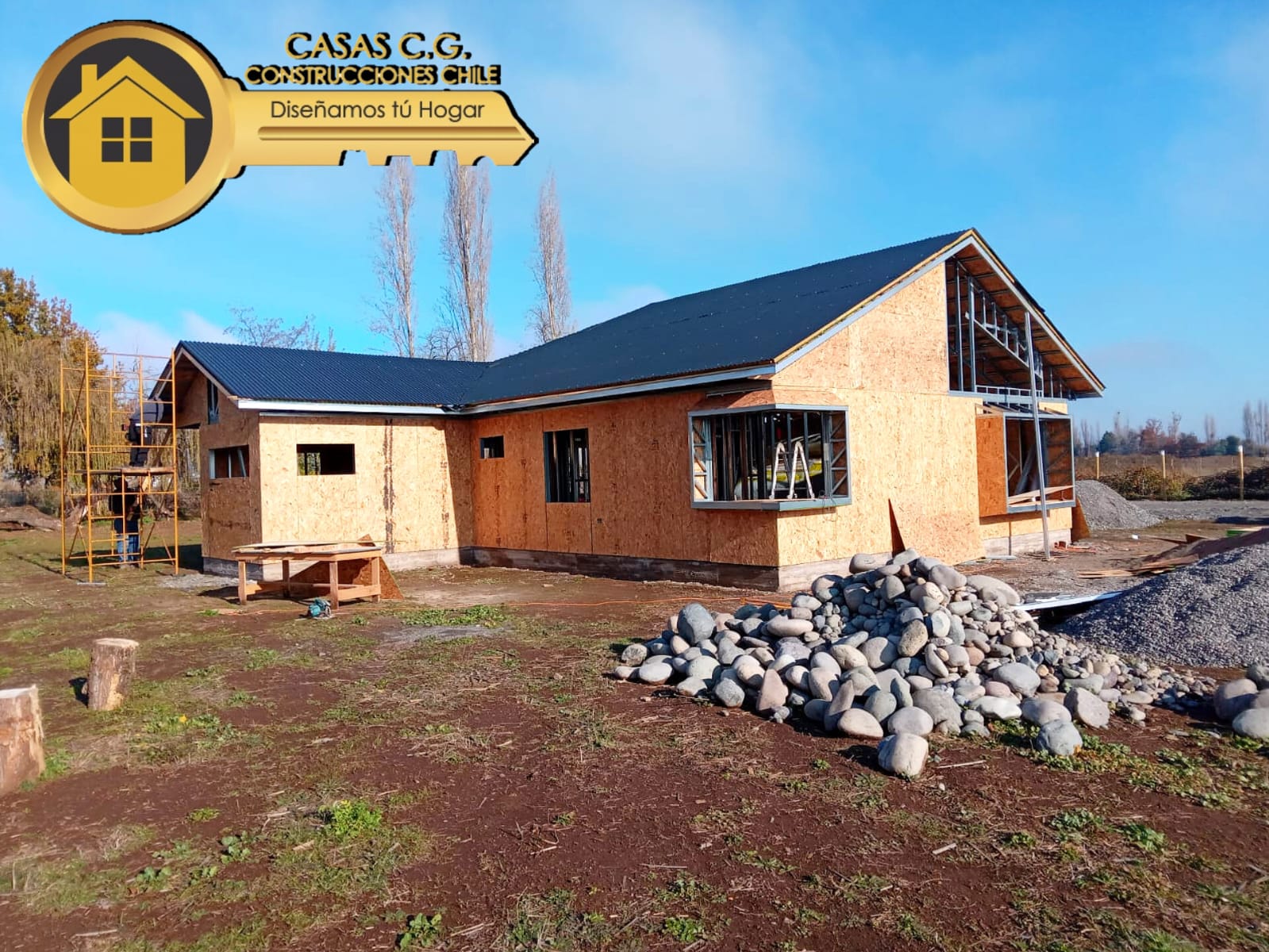 CASA METALCOM, CASA MODERNA, DISEÑO Y PLANOS DE CASAS, CASA CONSTRUCCION REGION DE ÑUBLE , CHILE, CASAS CHILE CONSTRUCTORA, ENYTREGA CASAS, VENTA DE CASAS, CASA PREEFABRICADA