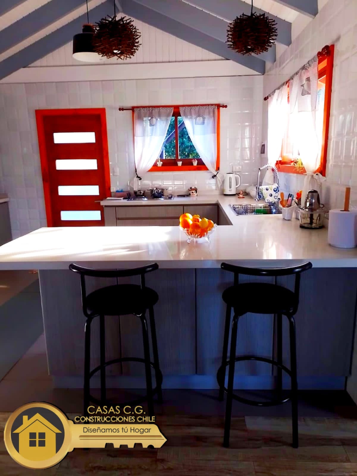 CASA METALCOM, CASA MODERNA, DISEÑO Y PLANOS DE CASAS, CASA CONSTRUCCION REGION DE ÑUBLE , CHILE, CONSTRUCTORA, ENTREGA CASAS, VENTA DE CASAS, CASAS CHILE, CASAS ÑUBLE, PREFABRICADAS, CASAS PREFABRICADAS,COCINA